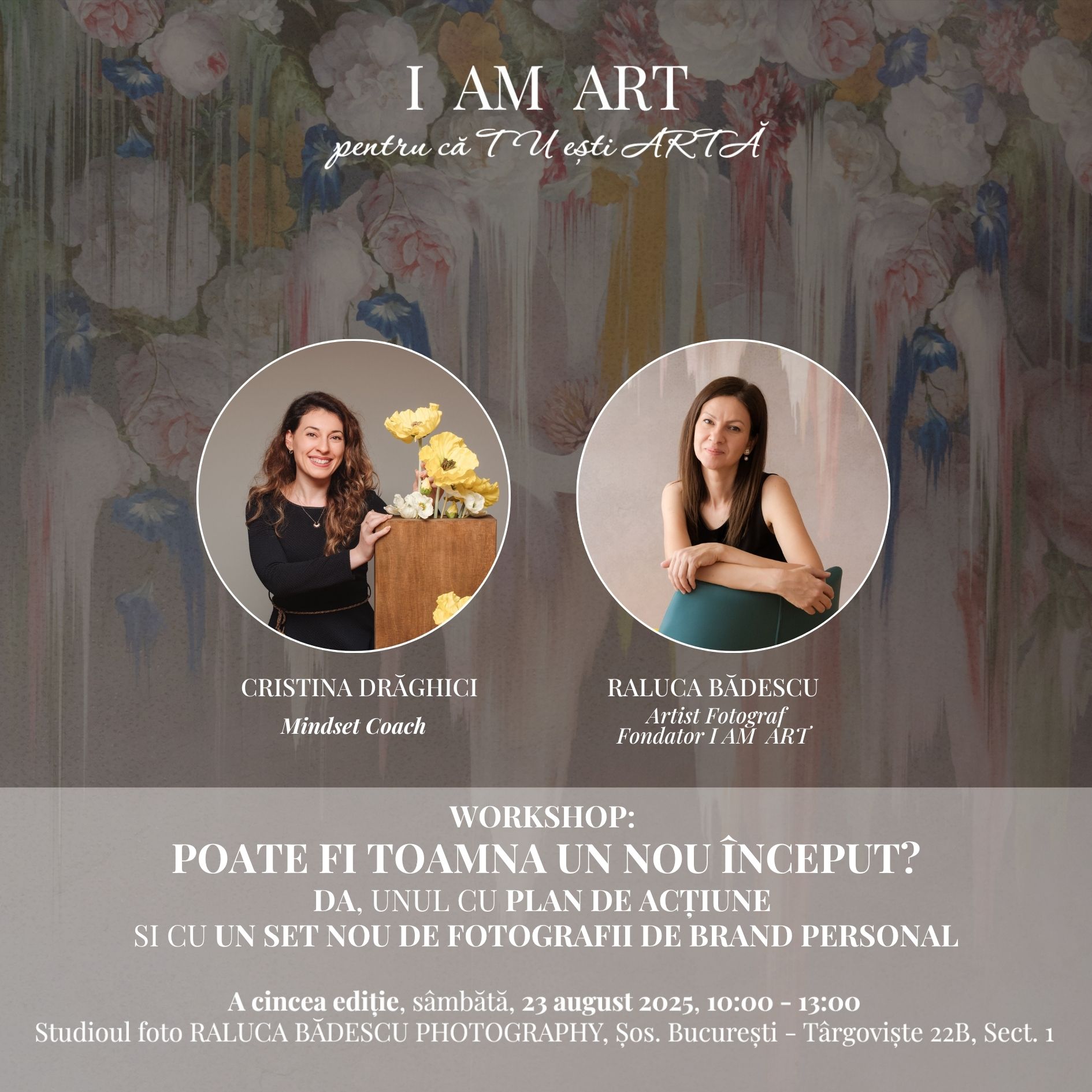 I AM ART, ediția a cincea – Un workshop aplicat despre toamna văzută ca un nou început!